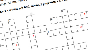 Konkurs - krzyżówka