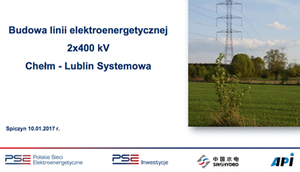 Budowa linii elektroenergetycznej 2x400kv Chełm- Lublin Systemowa