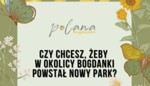 Czy chcesz, żeby w Bogdance powstał nowy park?

