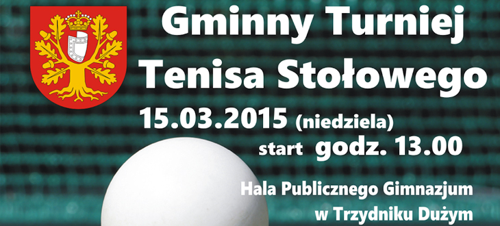 Gminny Turniej Tenisa Stołowego 2015 