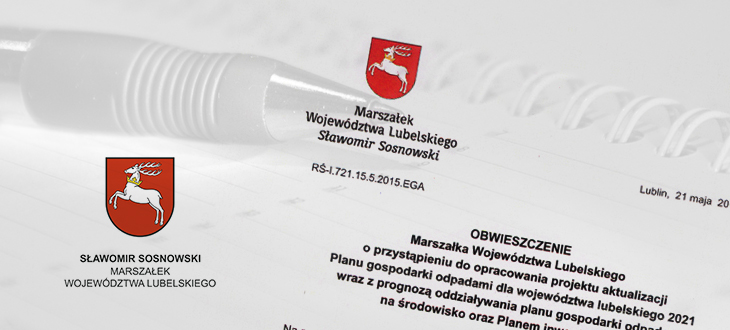 Obwieszczenie Marszałka Województwa Lubelskiego 21.05.2015