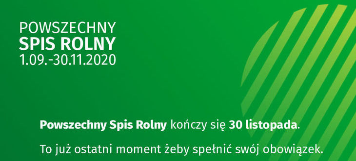 Grafika POWSZECHNY SPIS ROLNY 1.09.-30.11.2020