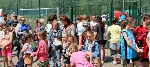 Dzieci podczas Święta sportu