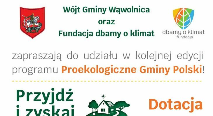 Zapraszamy do udziału w projekcie Proekologiczne Gminy Polski
