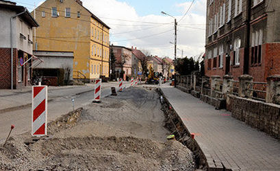 Ulica Mickiewicza w remoncie