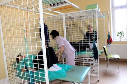 Pacjenci podczas rehabilitacji