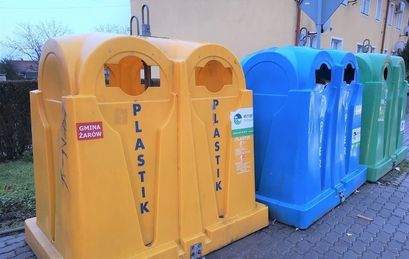 Pojemniki na zbiórkę odpadów segregowanych na terenie Żarowa