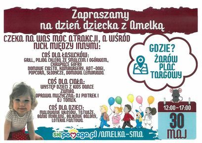 plakat Dzień Dziecka z Amelką