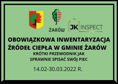 Od poniedziałku rusza inwentaryzacja źródeł ciepła na terenie gminy Żarów