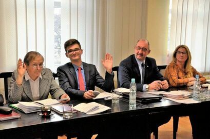 Na zdjęciu uczestnicy Sesji Rady Miejskiej
