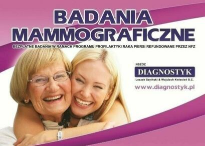 Badania mammograficzne plakat
