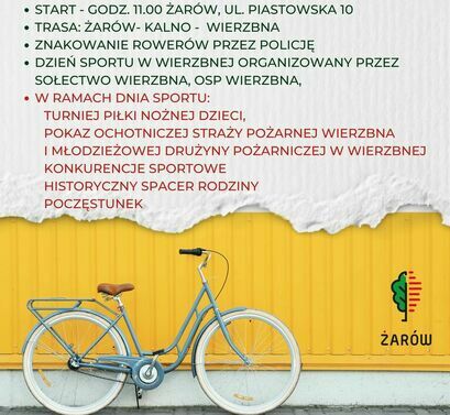 Kręcimy kilometry dla gminy Żarów na rajdzie rowerowym