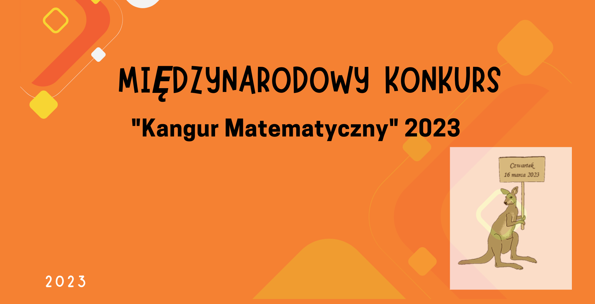 Wyniki Kangura Matematycznego 2023