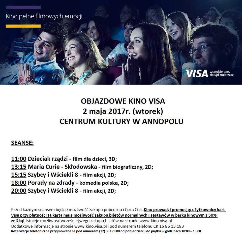 Objazdowe kino VISA w Annopolu