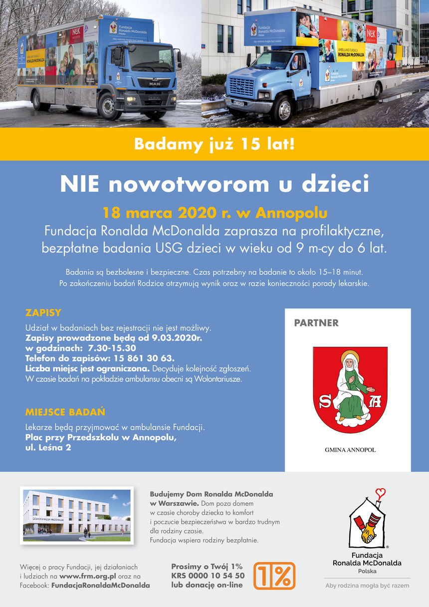 Plakat - Nie nowotworom u dzieci