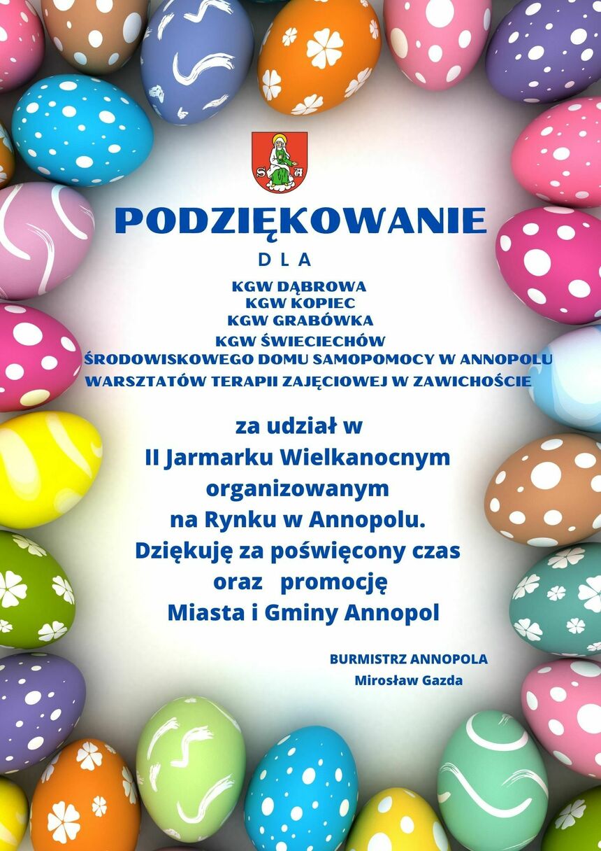 Podziękowania w formie graficznej