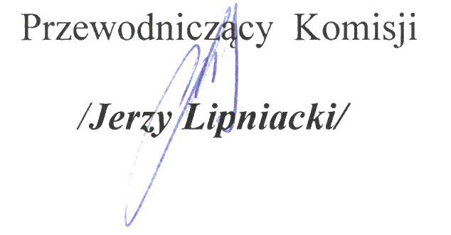 podpis przewodniczący