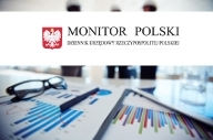 Logo Monitor Polski na białym tle. Pod tłem zdjęcie.