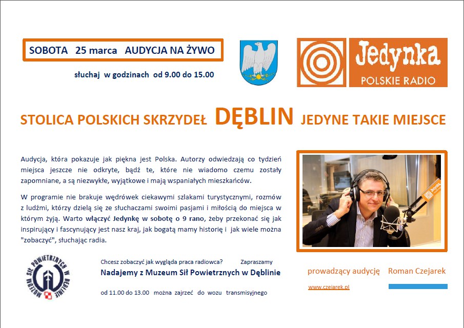 Jedynka Polskie Radio nadaje z Dęblina