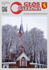 okładka pisma Glos Garbowa na zdjęciu kościół w Garbowie zimą