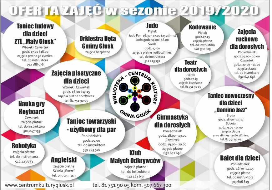 OFERTA ZAJĘĆ - BIBLIOTEKA - CENTRUM KULTURY