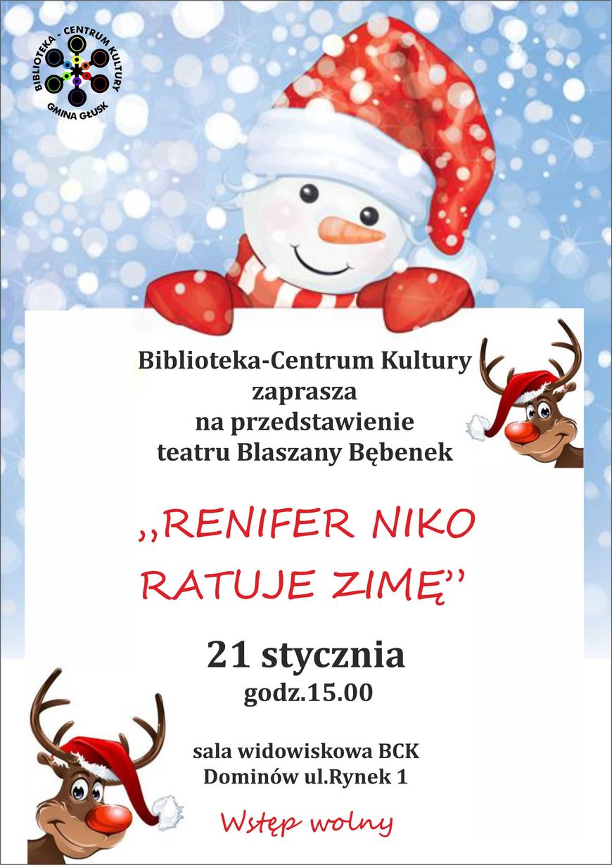 RENIFER NIKO RATUJE ZIMĘ