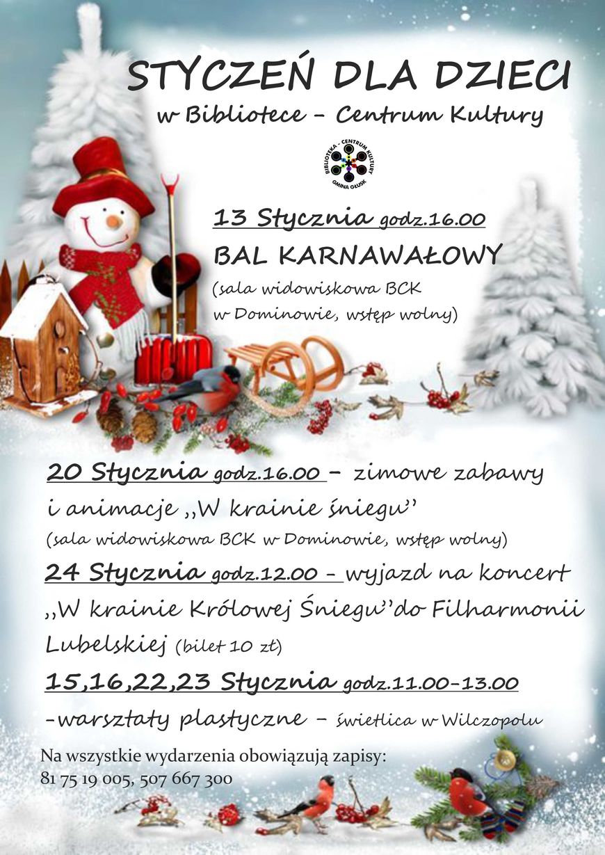 Styczniowe propozycje centrum kultury