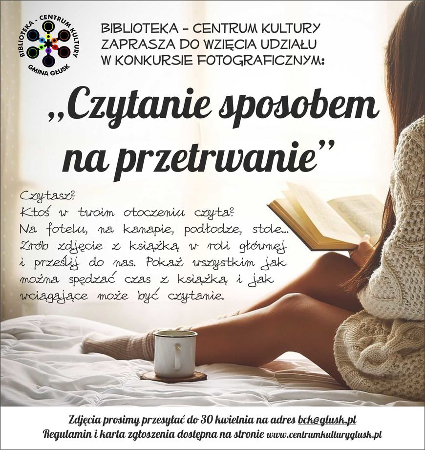 Plakat - Czytanie sposobem na przetrwanie