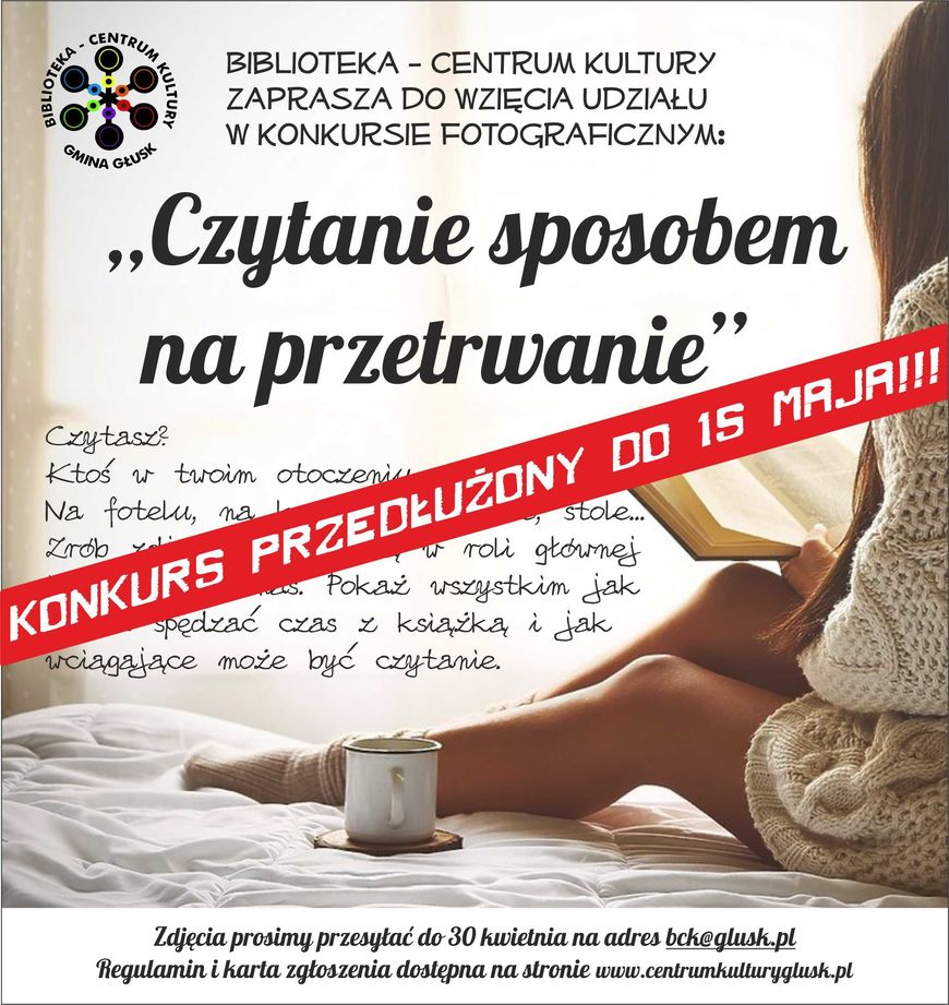 Plakat - Czytanie sposobem na przetrwanie