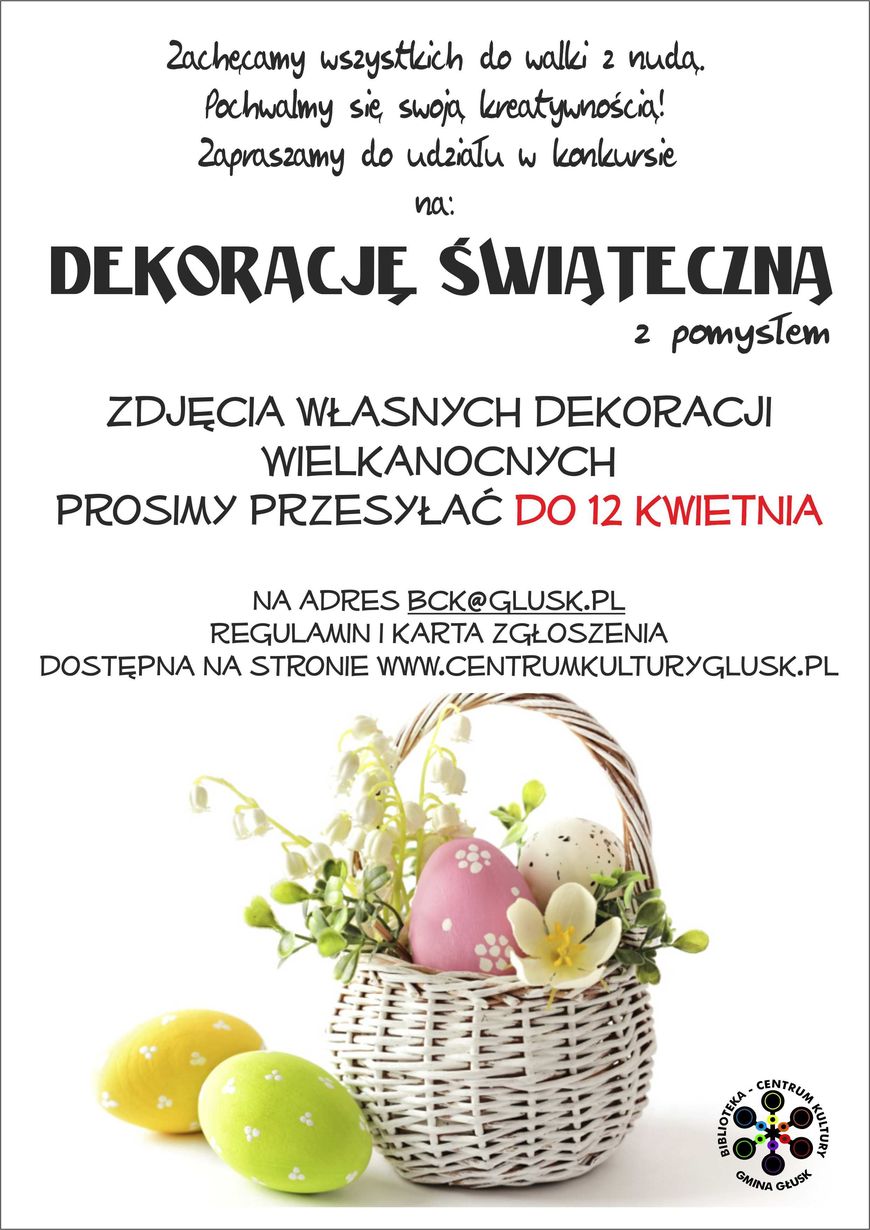 Plakat - Konkurs na Dekorację świąteczną z pomysłem