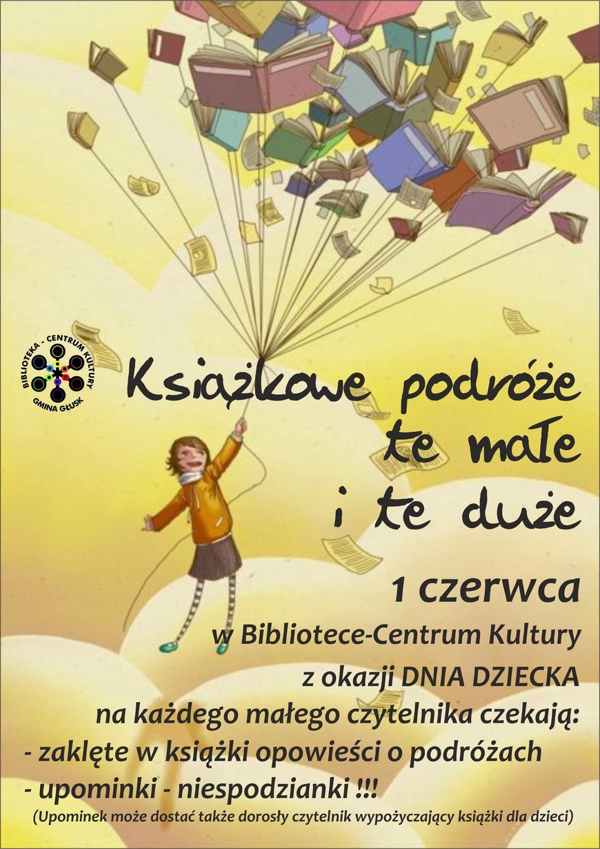 Książkowe podróże te małe i te duże - Plakat