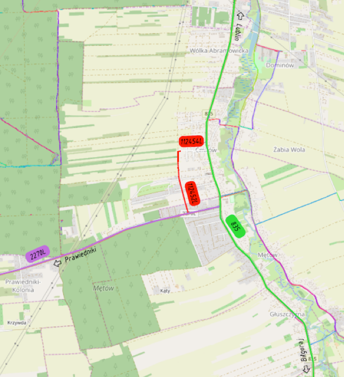 Mapa z lokalizacją