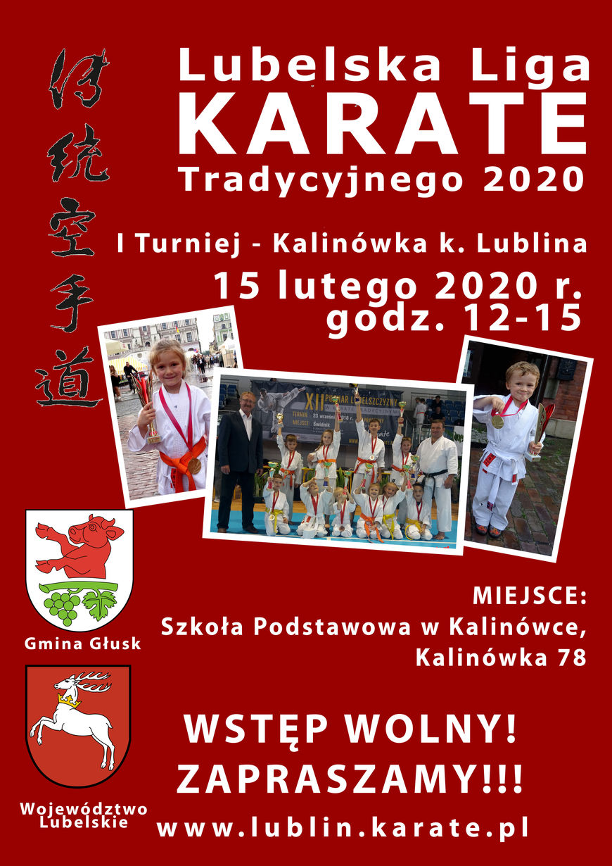 Plakat - Lubelska Liga Karate Tradycyjnego 2020