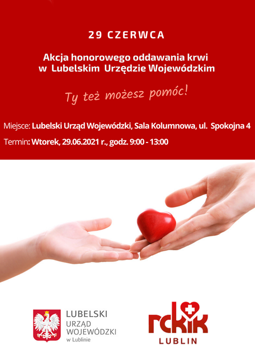Plakat z informacjami