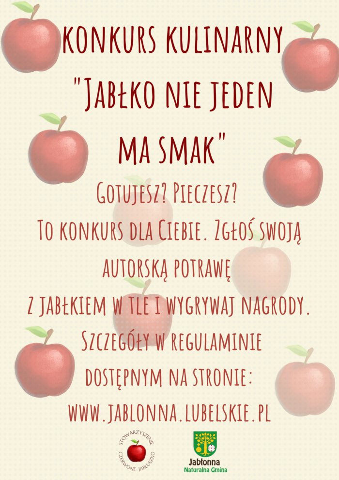 Stowarzyszenie Czerwone Jabłuszko zaprasza do udziału w konkursie kulinarnym 