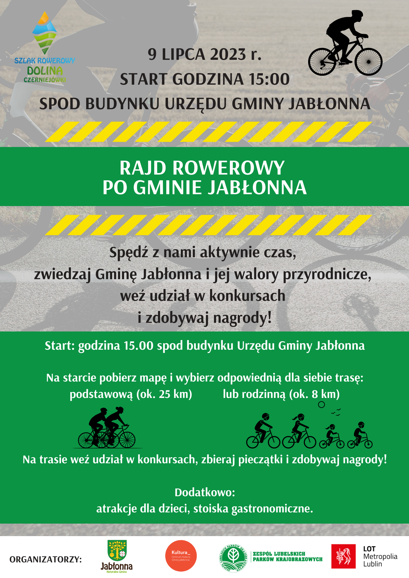 Plakat II rajd rowerowy po Gminie Jabłonna