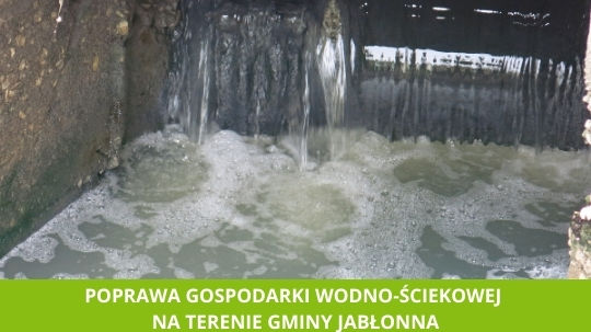 Poprawa gospodarki wodno-ściekowej na terenie Gminy Jabłonna