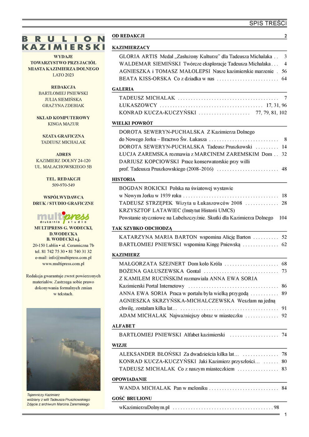 Spis Treści