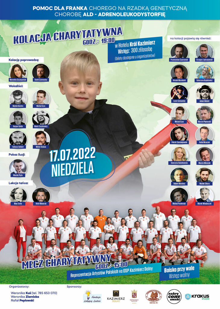 Plakat wydarzeń charytatywnych