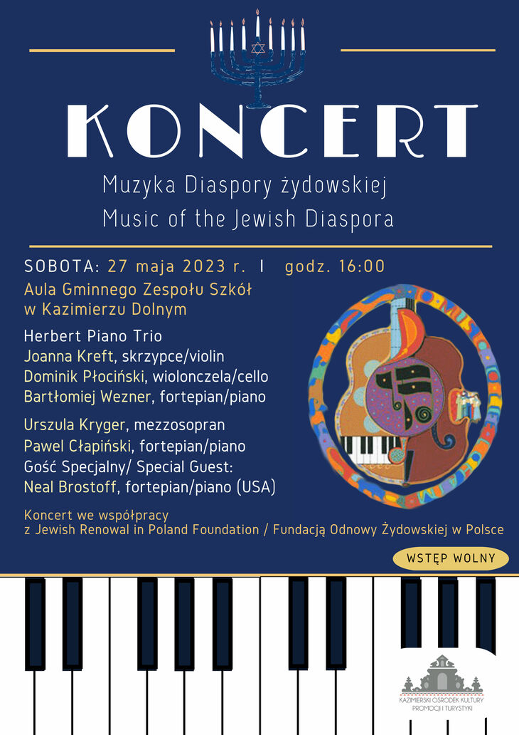 Muzyka Diaspory Żydowskiej -plakat@1,5x