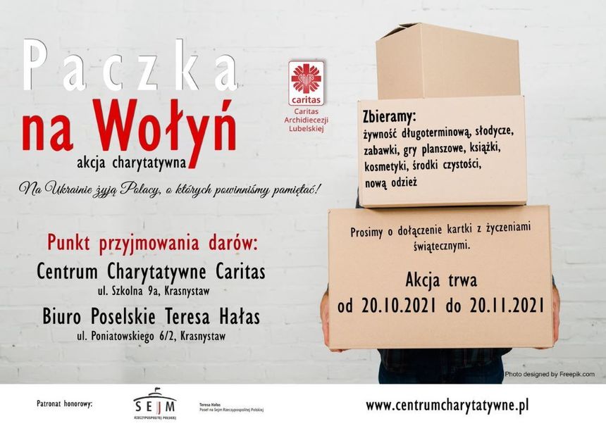 plakat Paczka na Wołyń