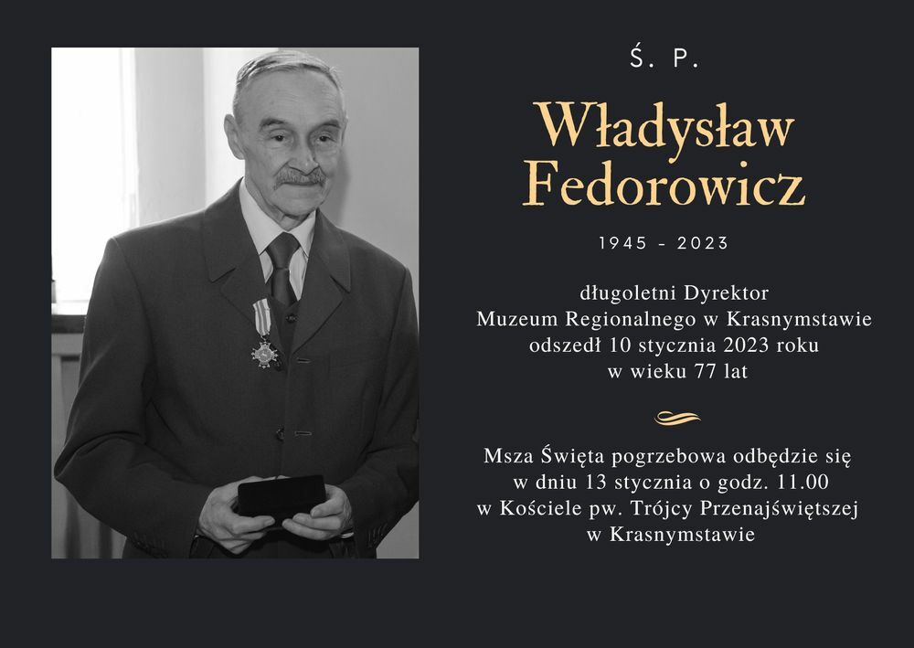 nekrolog Władysław Fedorowicz