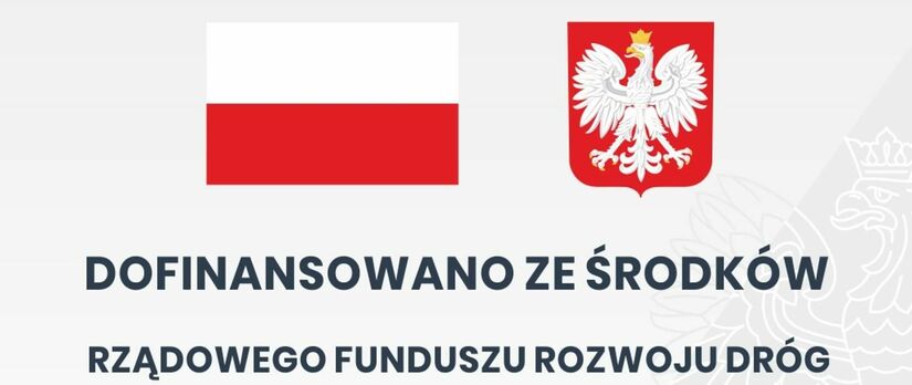 Flaga i godło polski z napisami