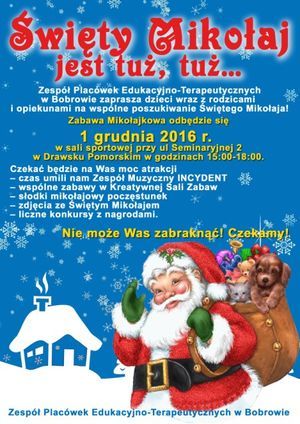 Zabawa mikołajkowa w    ZPE-T w Bobrowie - 1.12.2016