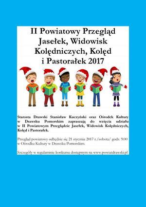 II Powiatowy Przegląd Jasełek i Widowisk Kolędniczych, Kolęd i Pastorałek 2017