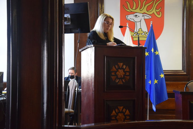 przemówienie Pani Ani Zielińskiej - naczelnik wydziału EPS Starostwa Powiatowego
