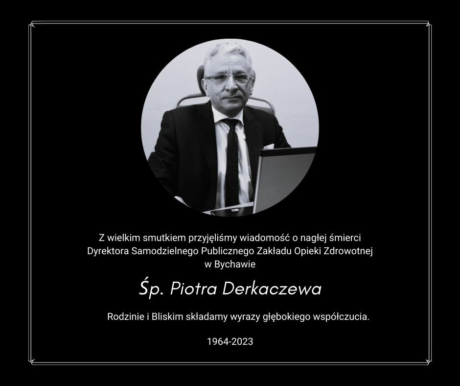 Zdjęcie czarno-białe mężczyzny w średnim wieku noszącego okulary, z krótkimi siwymi włosami. Pod nim kondolencje i daty życia.