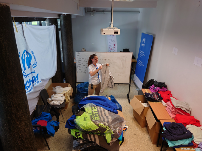 UNHCR zakończył dystrybucję odzieży dla uchodźców w Województwie Lubelskim
