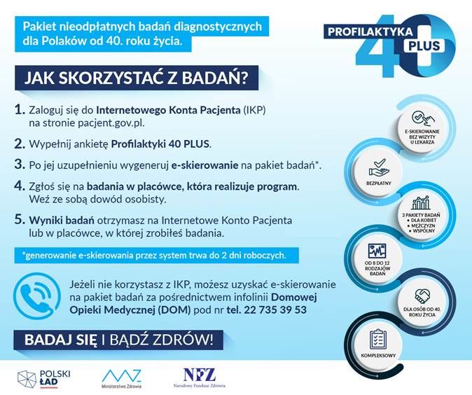 Plakat z informacjami