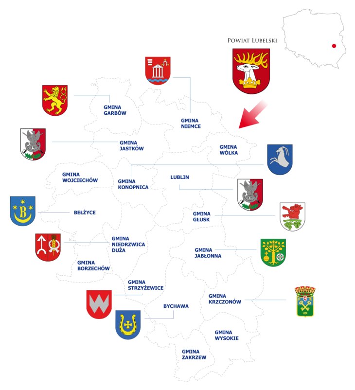Mapa powiatu